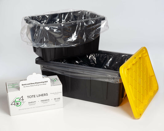125 Oversized Tote Liners - 27/38/40 Gallon - Easy Dispensing Roll (54"x36").