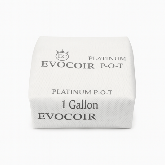 White container with 'Evocoir' branding on a white background