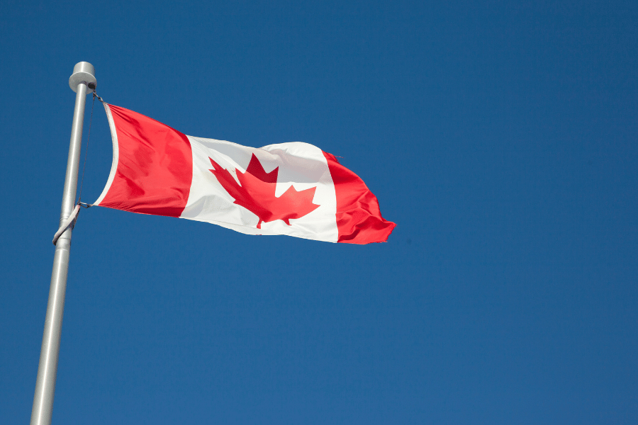 Canadian flag representing 454 Bags’ authorized distribution and availability in Canada.