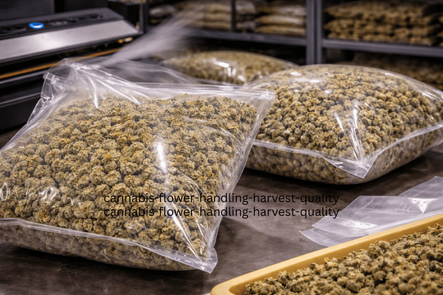 Cannabis storage bags inflating due to internal gas buildup during storage