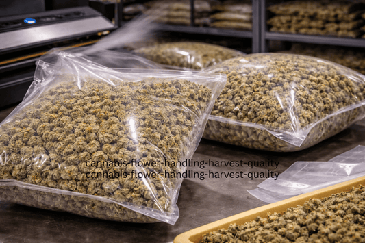 Cannabis storage bags inflating due to internal gas buildup during storage