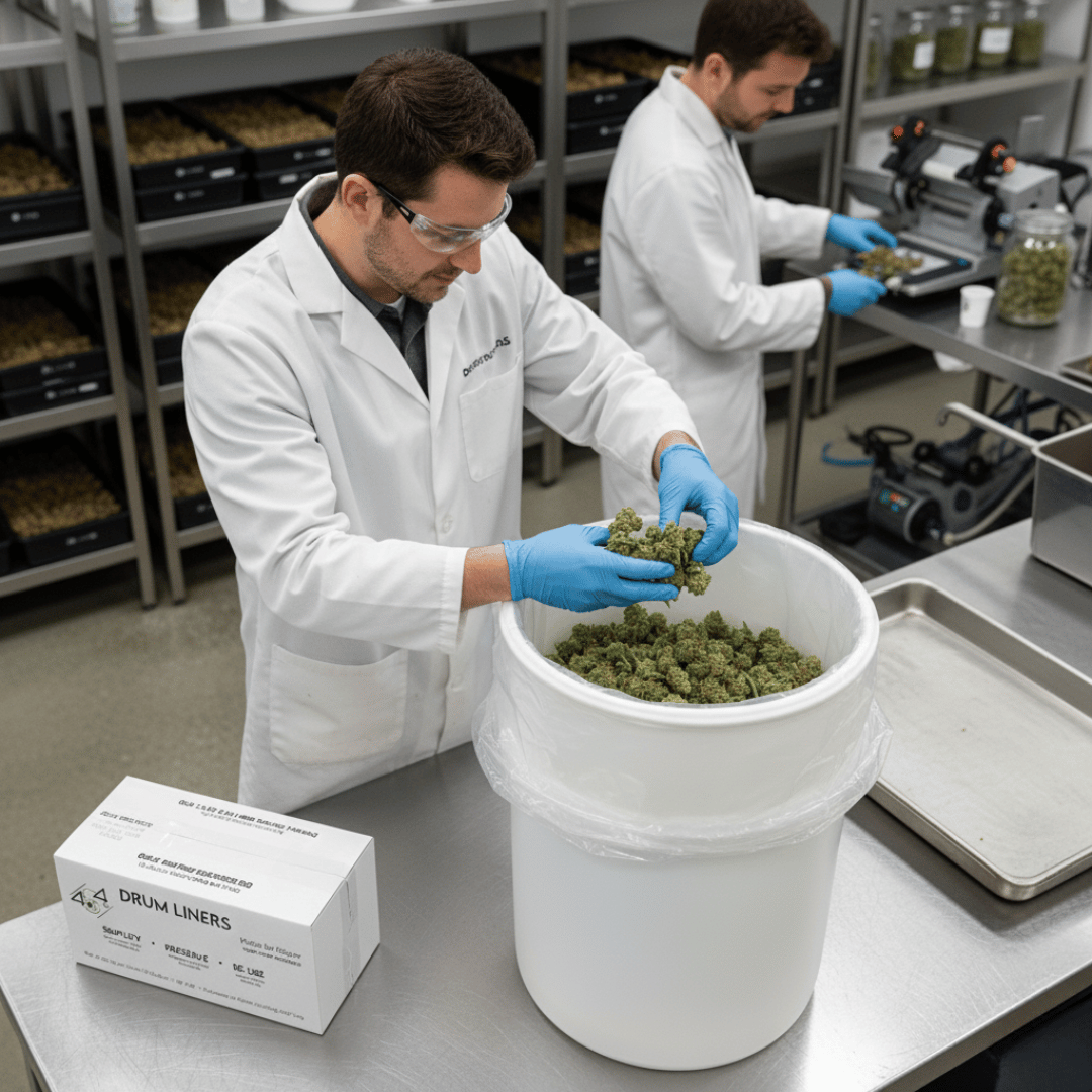 55 Gallon Cannabis Drum Liners – Roll of 100, 36"x58"