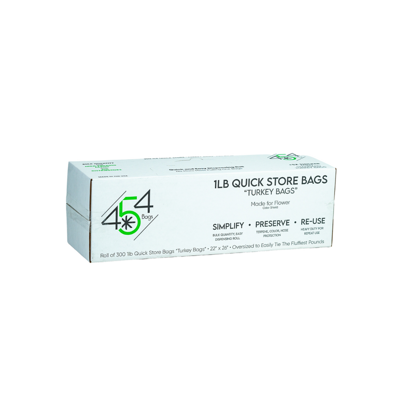454 Bags Quick Store Bags dispenser box labeled 1 lb